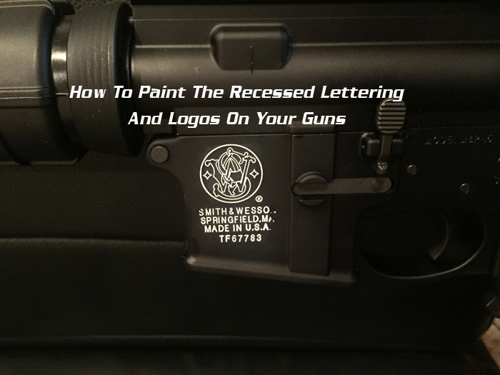 How to paint the lettering on your guns